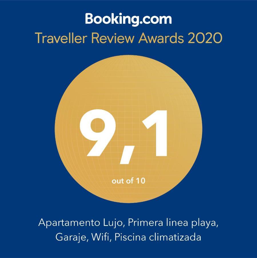 Apartamento Lujo, Primera Linea Playa, Garaje, Wifi, Piscina Climatizada Roquetas de Mar Extérieur photo