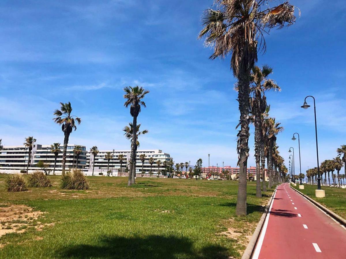 Apartamento Lujo, Primera Linea Playa, Garaje, Wifi, Piscina Climatizada Roquetas de Mar Extérieur photo