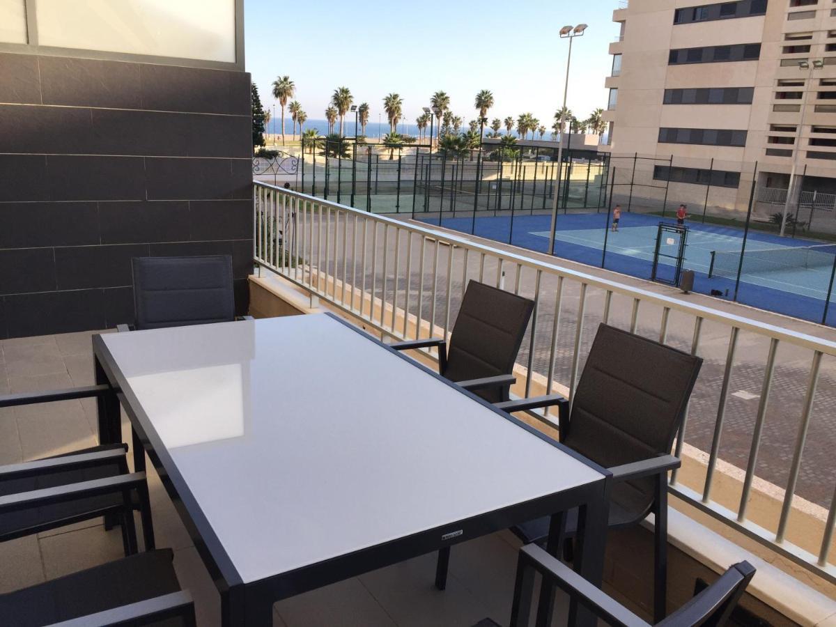 Apartamento Lujo, Primera Linea Playa, Garaje, Wifi, Piscina Climatizada Roquetas de Mar Extérieur photo